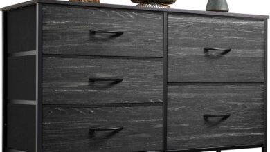 Maximizing Space And Style With The Wlive 5 Drawer Fabric Dresser
