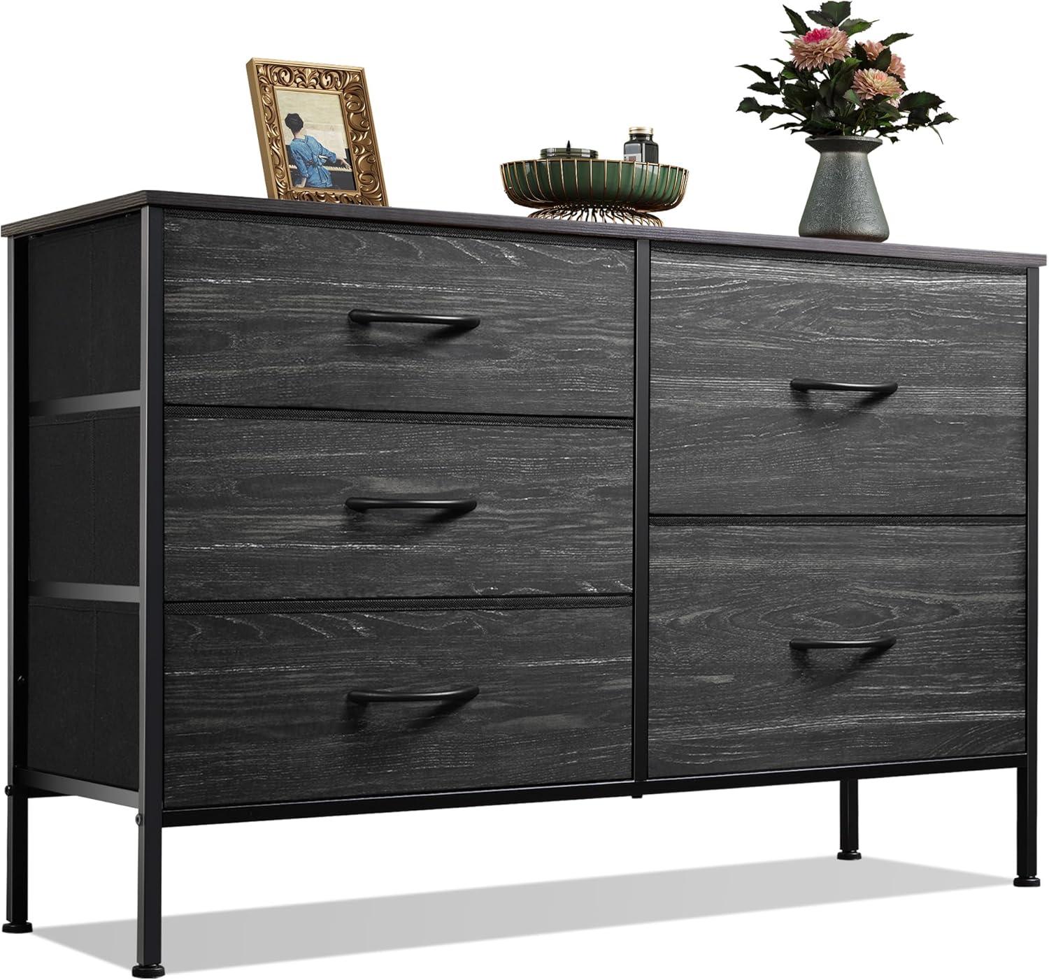 Maximizing Space And Style With The Wlive 5 Drawer Fabric Dresser