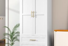 Maximizing Space With A Sturdy 71 Metal Armoire Wardrobe Cabinet