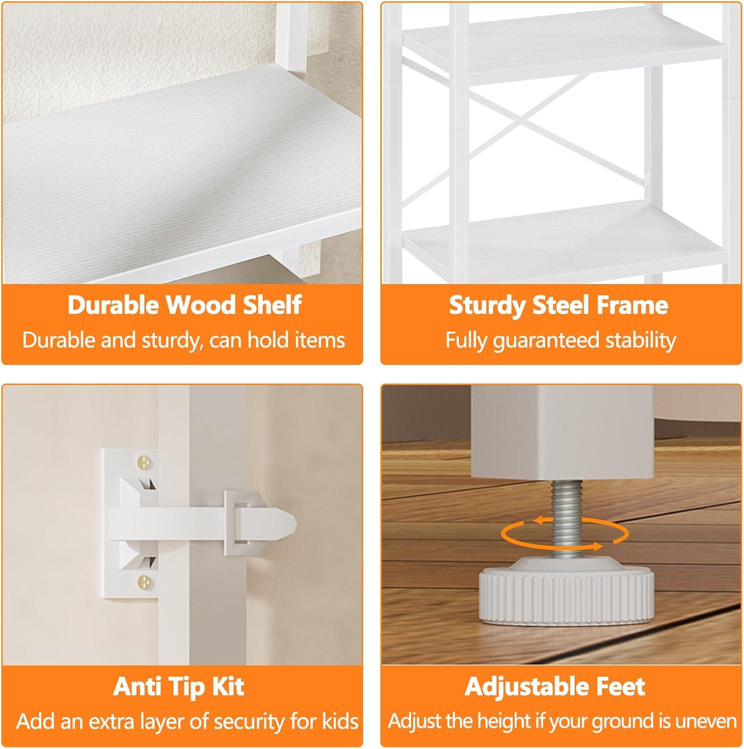 Maximizing Space with Furnulem's 5-Tier Corner Shelf and Drawers