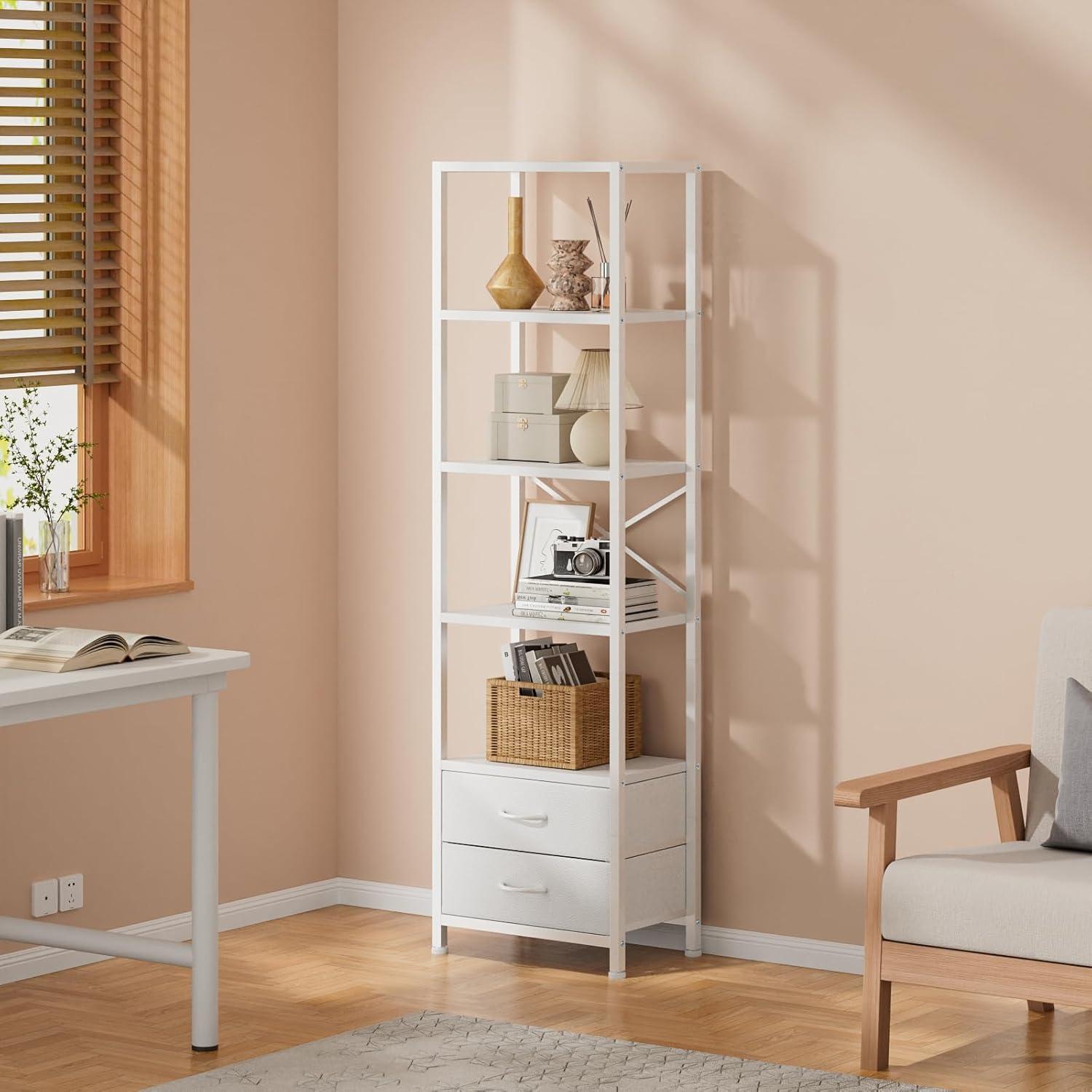 Maximizing Space ⁢with​ Furnulem's 5-Tier Corner Shelf and Drawers