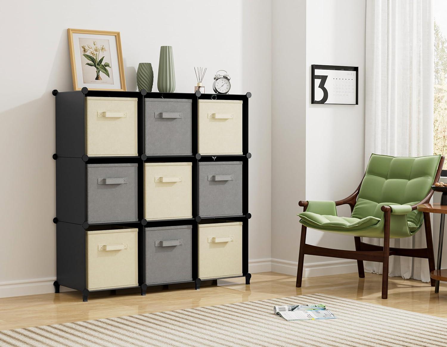 Maximizing Space with HOMIDEC's Versatile 9-Cube Storage organizer