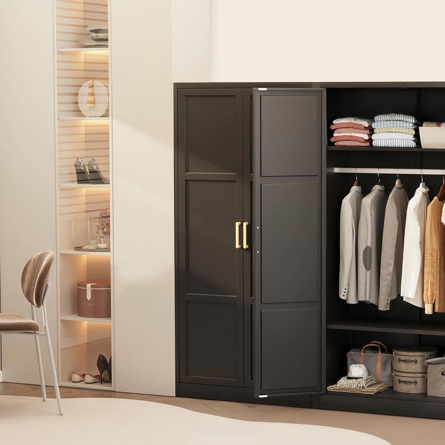 Maximizing Space with INTERGREAT's Sturdy Metal Armoire‍ Wardrobe