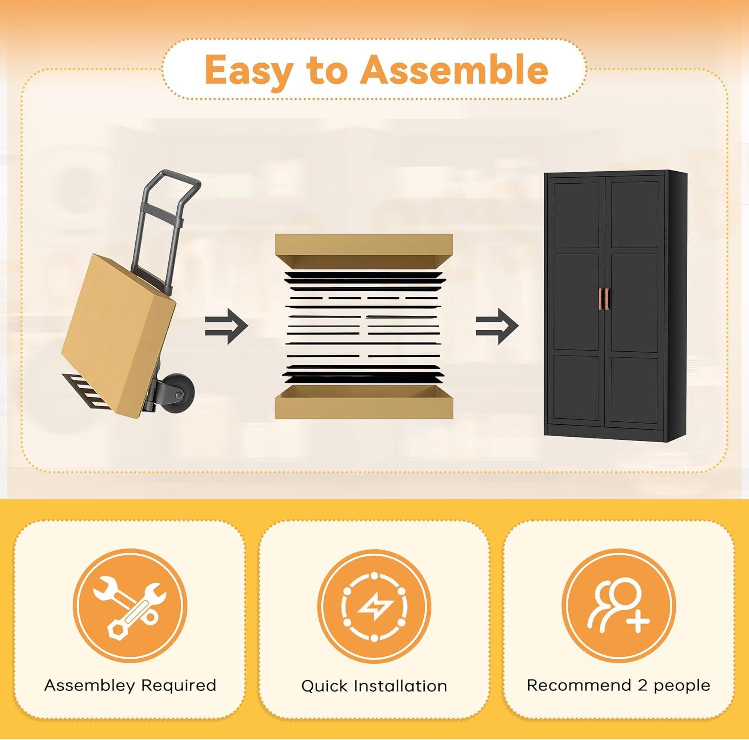 Maximizing ​Space with INTERGREAT's⁤ Sturdy Metal Armoire Wardrobe