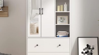 Maximizing Space With The Homsee Wardrobe Armoire And Mirror Combo