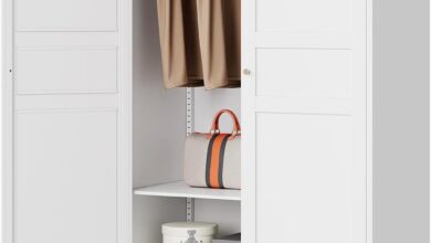 Maximizing Space With The Letaya 72 White Metal Wardrobe Cabinet