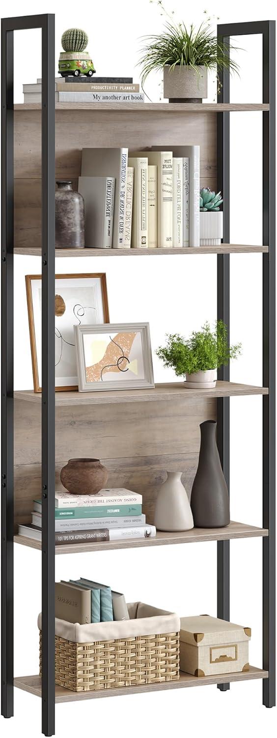 Maximizing Space With The Vasagle 5 Tier Industrial Bookshelf