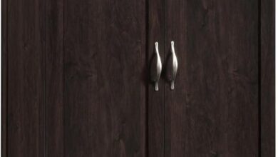 Maximizing Storage And Style With The Sauder Cinnamon Cherry Cabinet