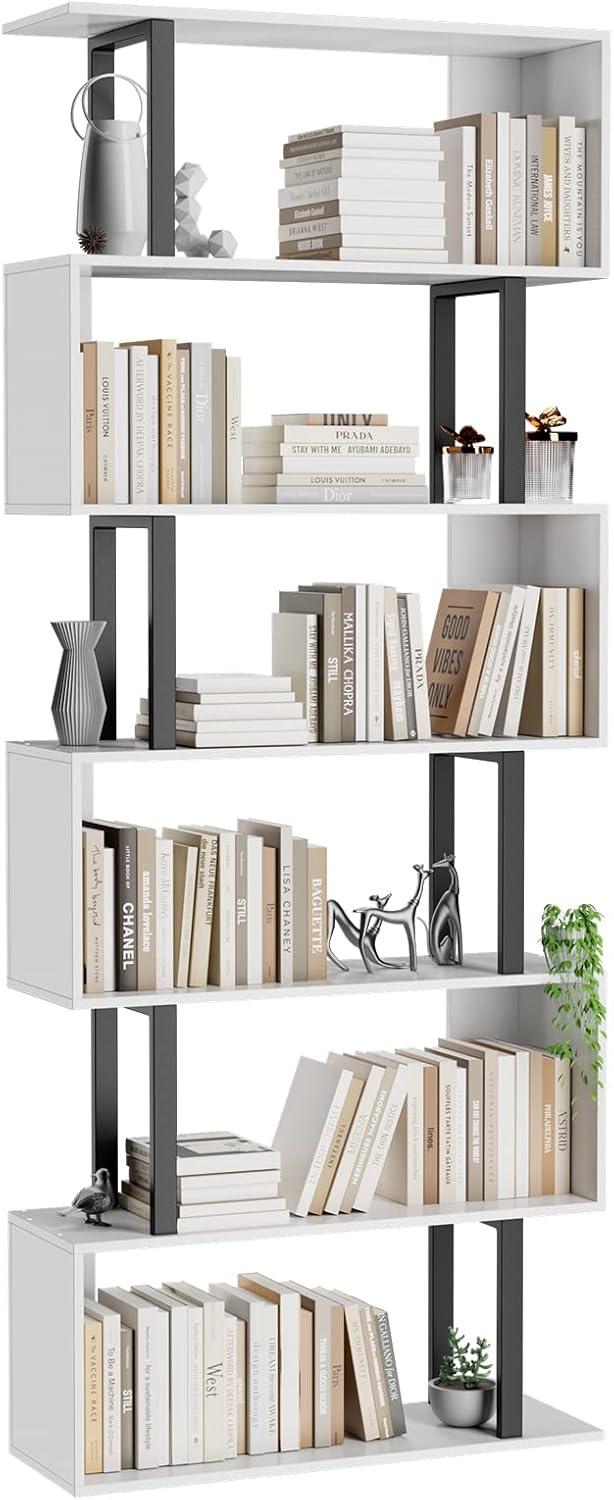 Maximizing Style And Storage With The Gadroad 6 Tier S Shaped Bookcase