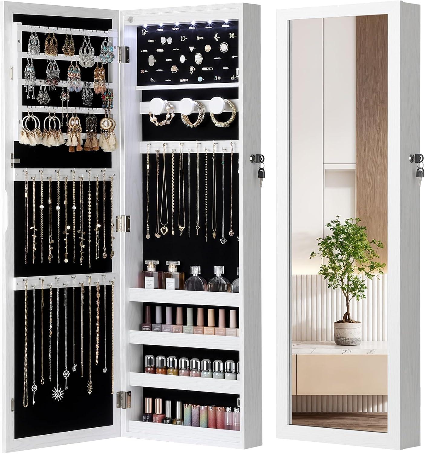 Nicetree Led Jewelry Cabinet Review Spacious Secure And Stylish Storage