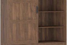 Slide Into Stylish Storage Exploring The Barn Door Armoire Wardrobe Versatility