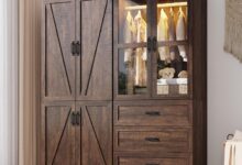 Spacious Farmhouse Armoire With Led Stylish Storage For Every Room