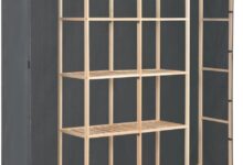 Spacious Grey Fabric Wardrobe With Fir Wood Frame Our Storage Upgrade