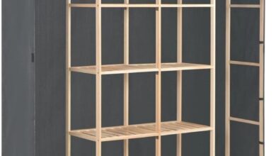 Spacious Grey Fabric Wardrobe With Fir Wood Frame Our Storage Upgrade