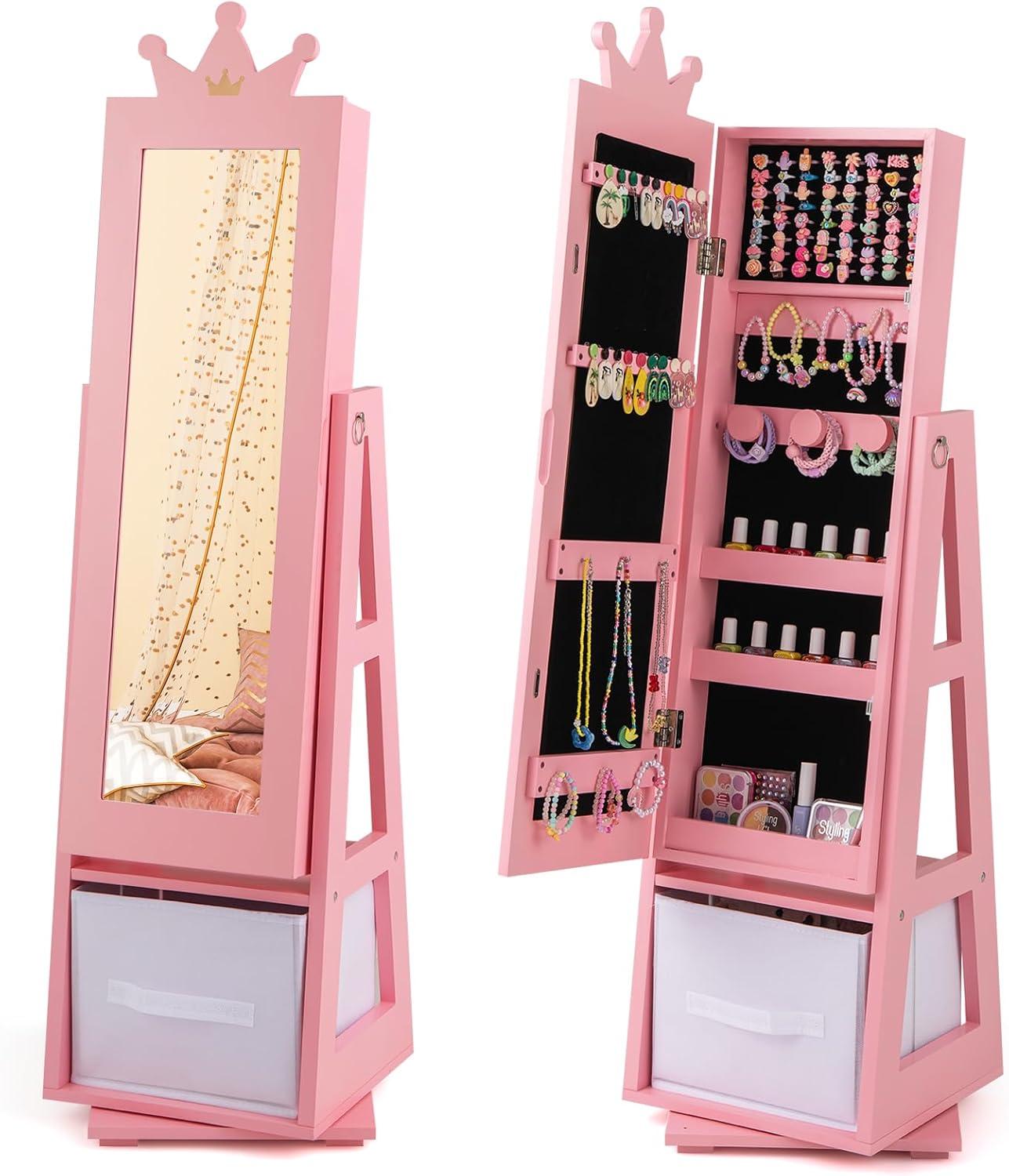 Spinning Style And Storage Exploring The Costzon Kids Jewelry Armoire