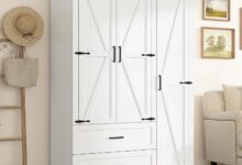 Stmandyu Farmhouse Wardrobe Review Storage Space Meets Assembly Struggles