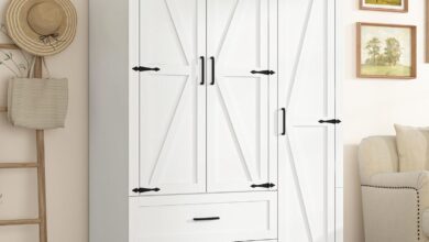 Stmandyu Farmhouse Wardrobe Review Storage Space Meets Assembly Struggles