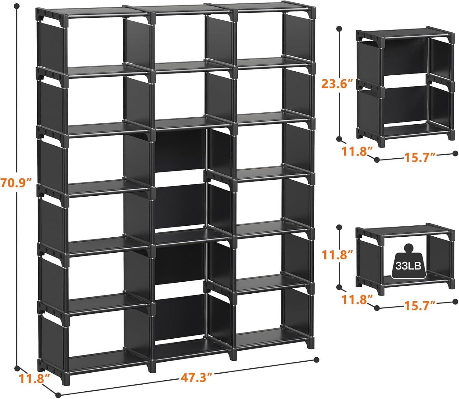 Transforming Spaces with REIBII's 16-cube Modular Book Shelf Organizer