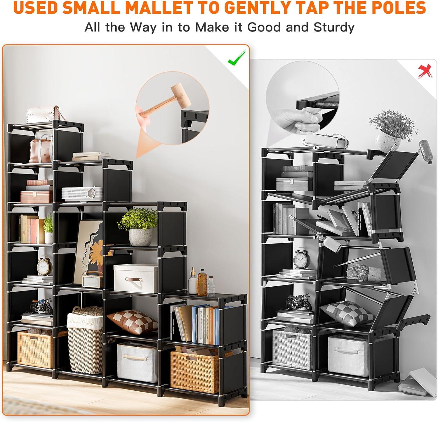 Transforming Spaces with​ REIBII's 16-Cube⁤ Modular Book Shelf Organizer