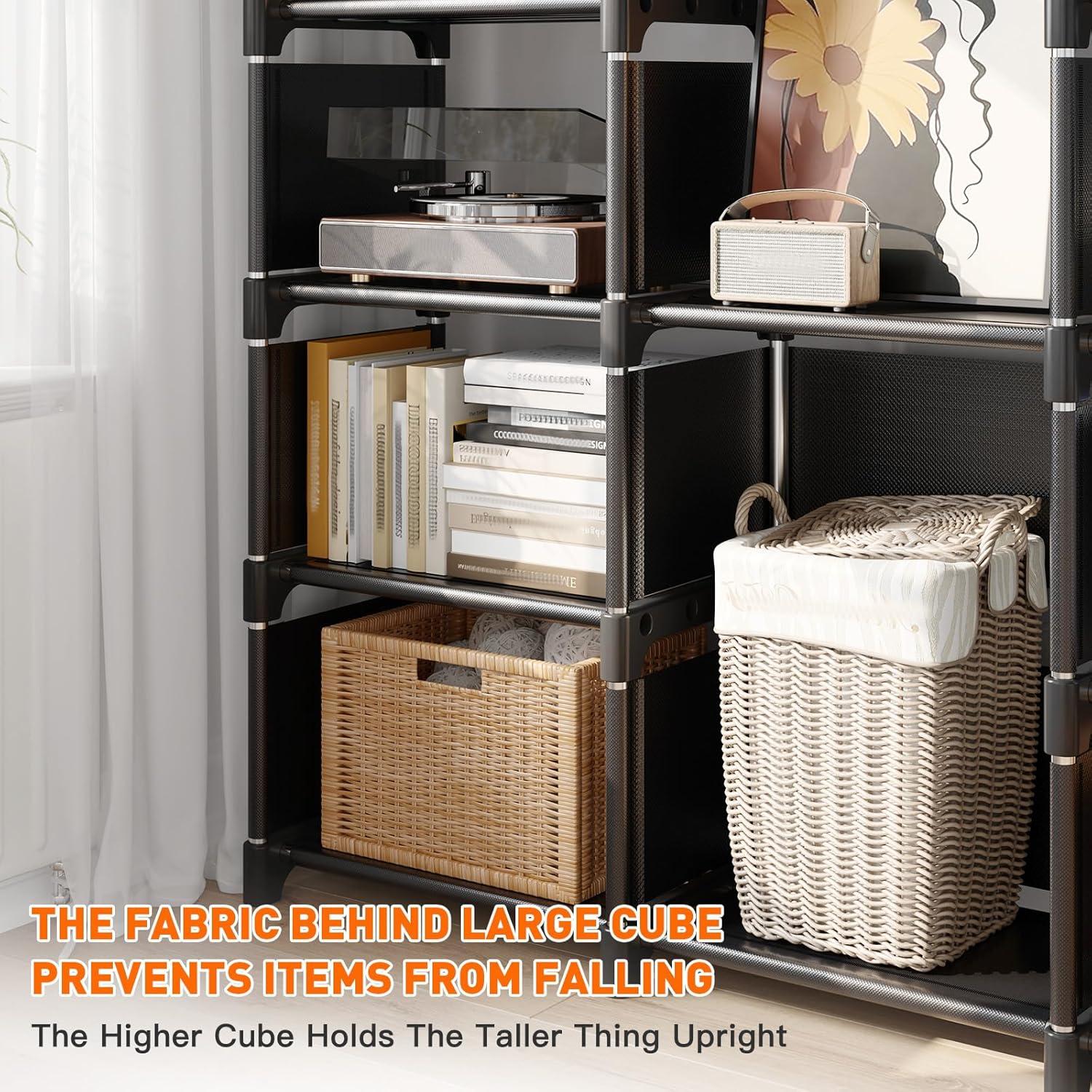 Transforming Spaces with REIBII's ‍16-Cube Modular Book Shelf Organizer