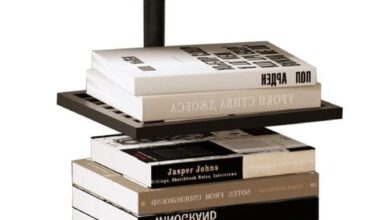 Maximizing Small Spaces with a Stylish Vertical Marble-Base Bookshelf