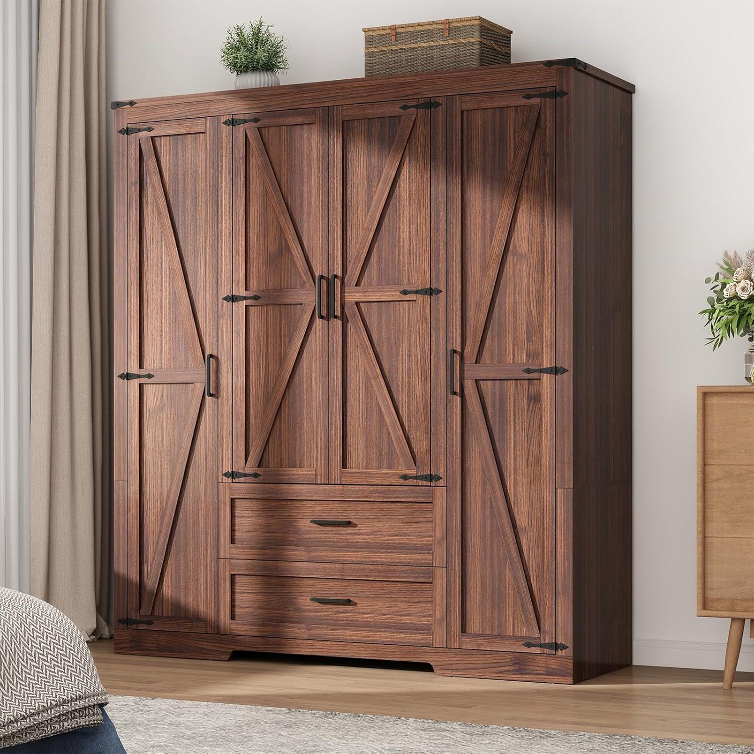 Balancing Style And Challenges A Look At The 4 Door Farmhouse Armoire Review