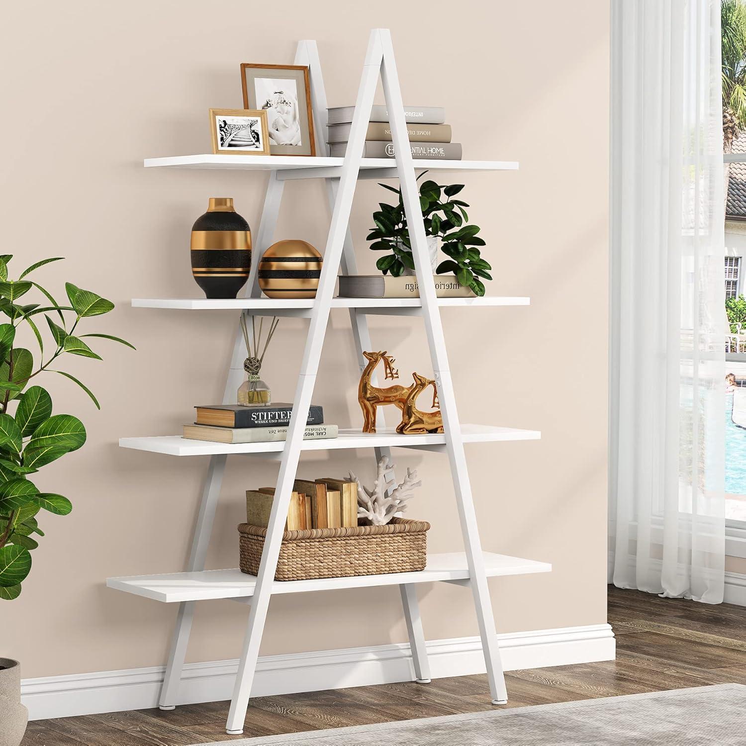 Balancing Style And Function Exploring The Tribesigns 4 Tier Ladder Shelf