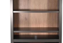 Blending Style And Comfort The Arched Wood Bookcase With Fireplace