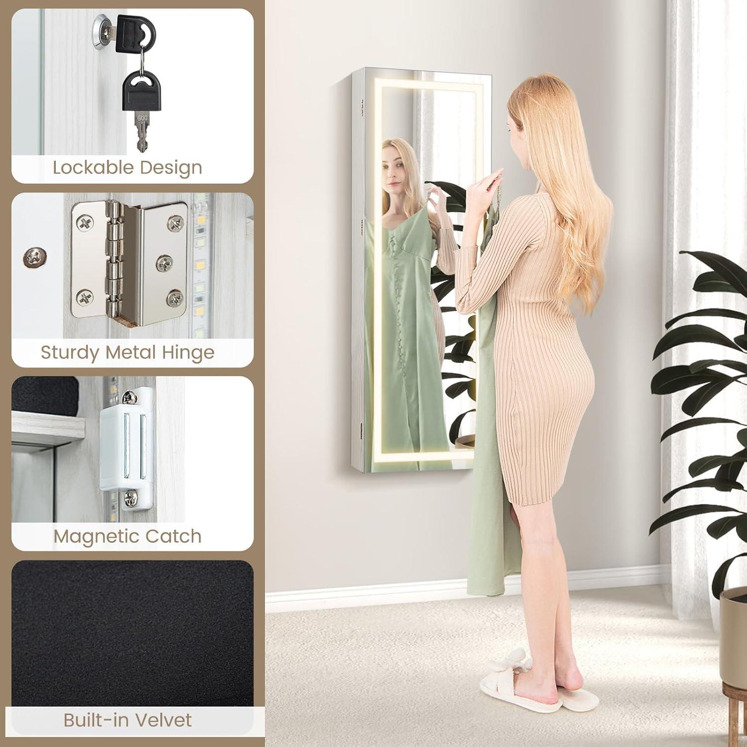 Bright, Spacious & Stylish: Exploring the ‌CHARMAID LED Jewelry⁤ cabinet