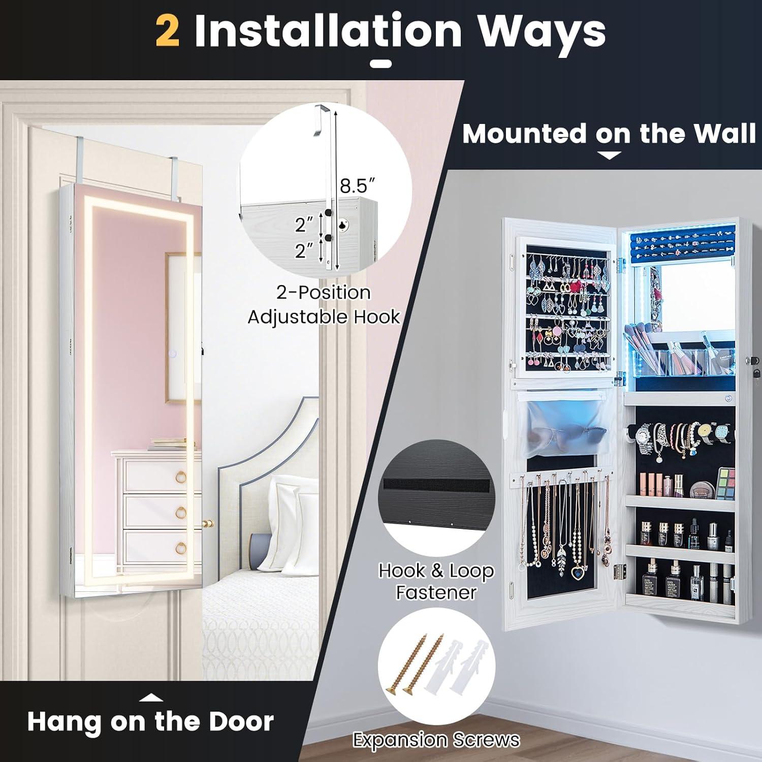 Bright, Spacious &⁣ Stylish: ⁤Exploring the ​CHARMAID LED Jewelry Cabinet