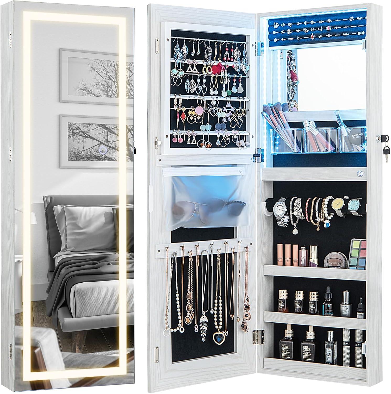 Bright,‌ Spacious & Stylish: Exploring the CHARMAID LED Jewelry ​Cabinet