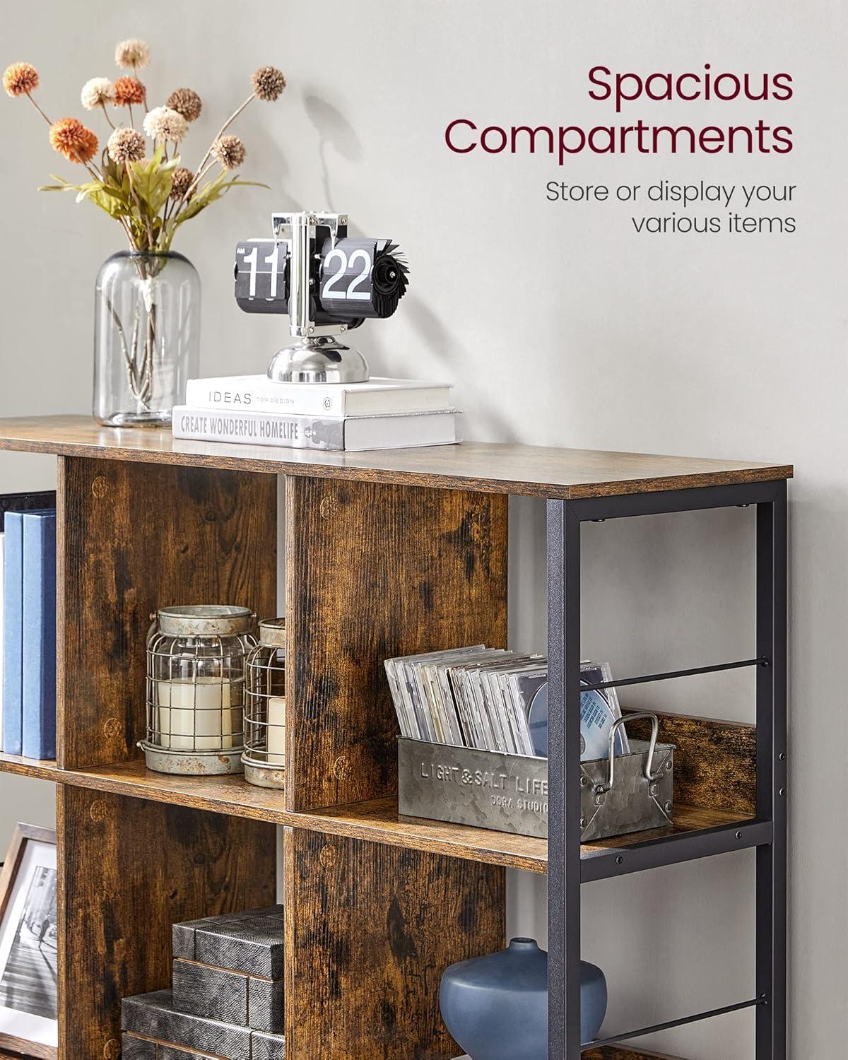 Bringing Industrial Flair and Functionality to Our Spaces with VASAGLE's 9-Cube Shelf