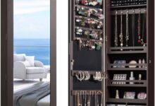 Charmaid Jewelry Cabinet Spacious Stylish And Wall Mount Ready Storage