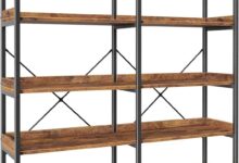 Discover The Versatile Huuger 5 Tier Bookshelf Style Meets Sturdiness