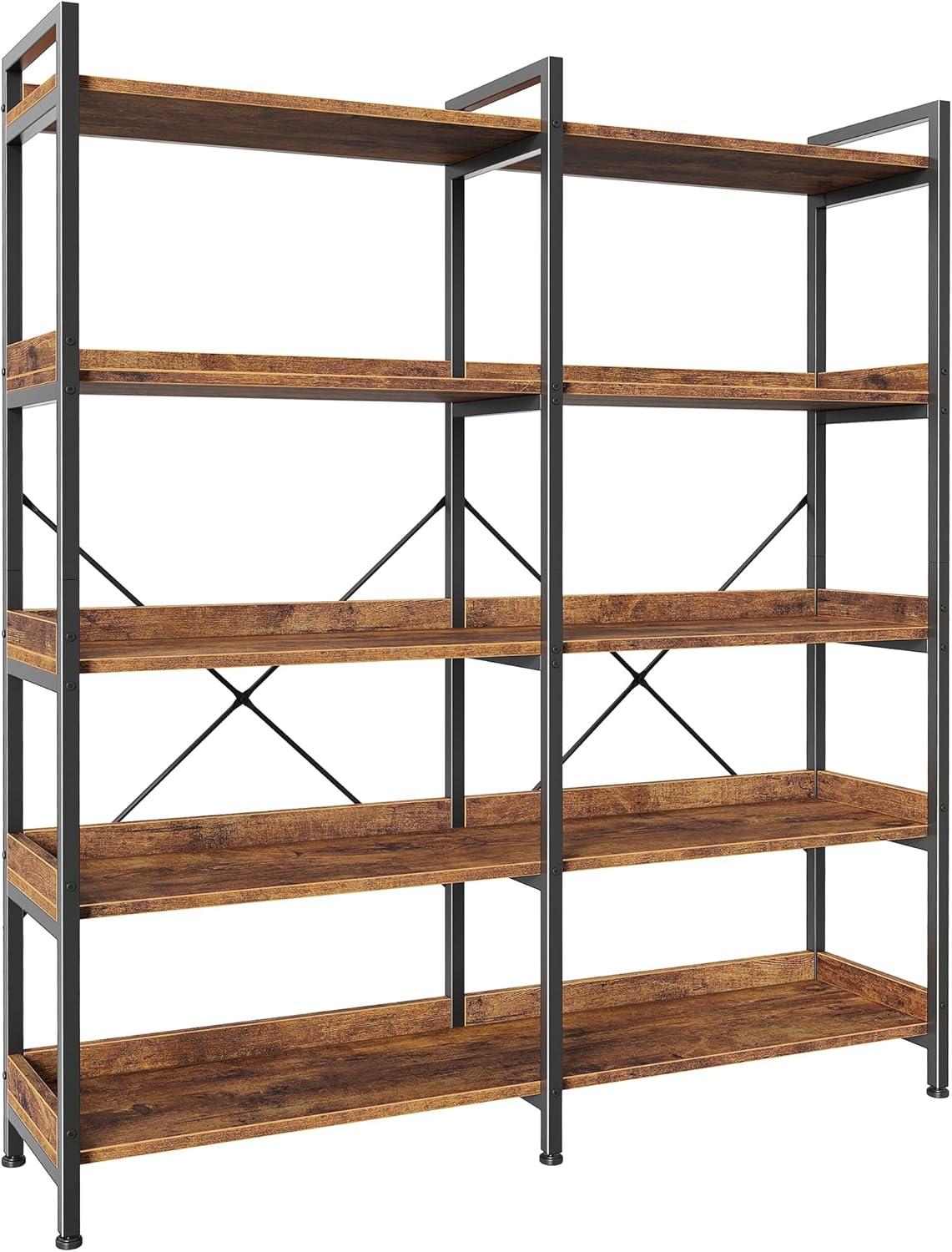 Discover The Versatile Huuger 5 Tier Bookshelf Style Meets Sturdiness