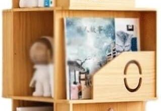Discovering Space And Style With A 360 Rotating Pine Bookcase