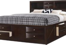 Discovering Space And Style With The King Captain Platform Bed In Cherry Wood