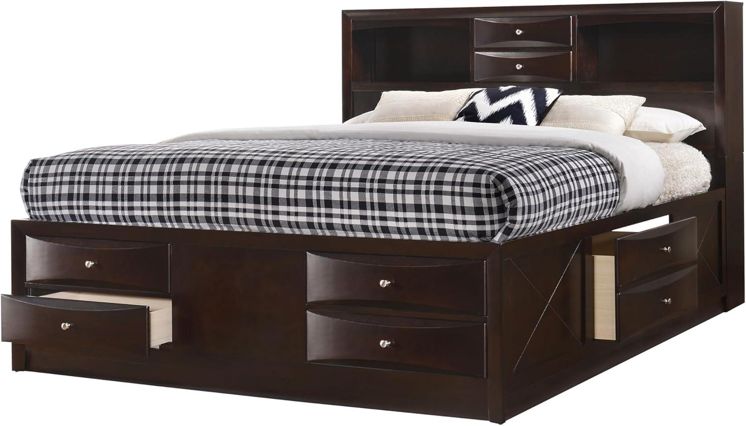Discovering Space And Style With The King Captain Platform Bed In Cherry Wood