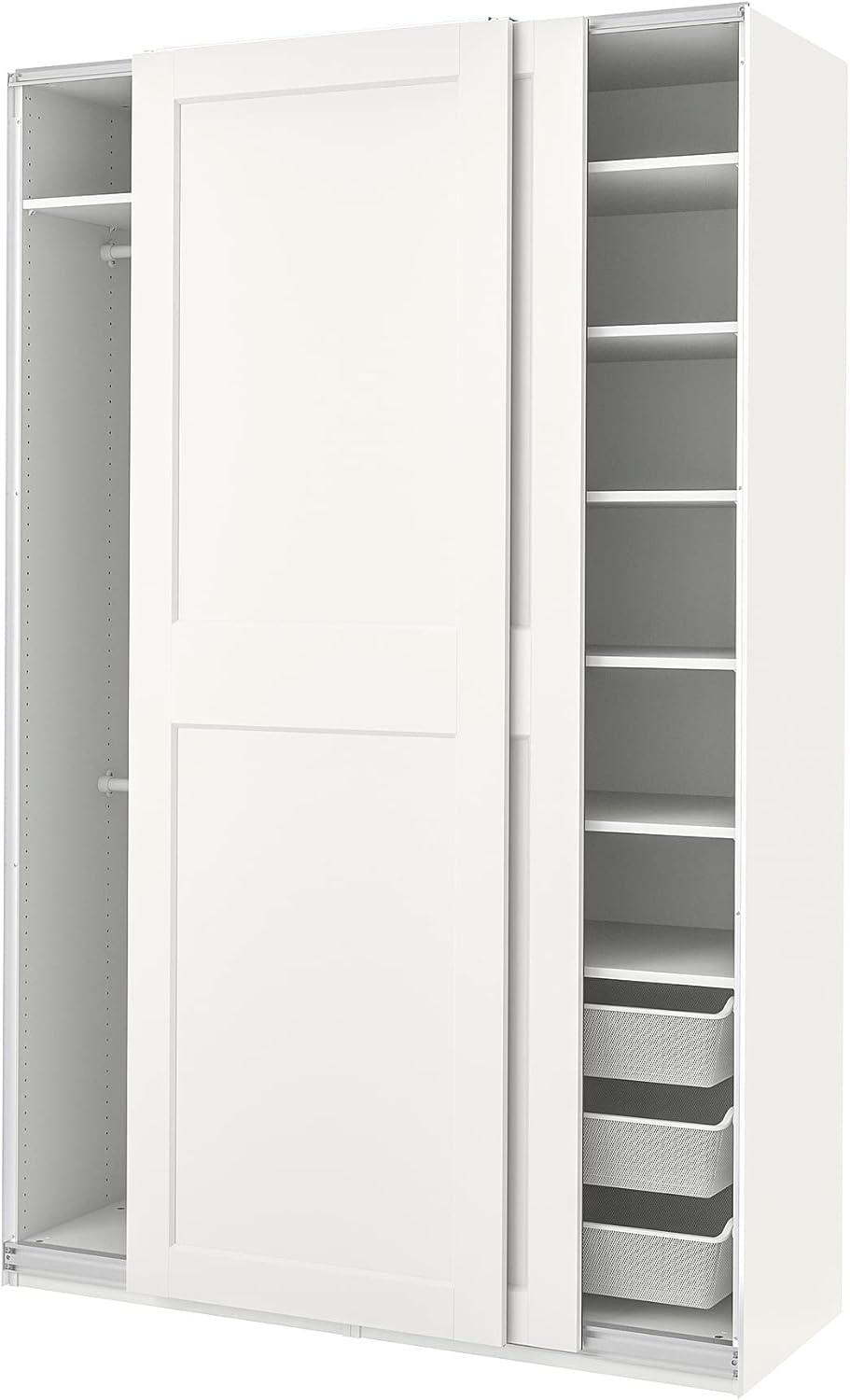 Discovering Space And Style With The Pax Grimo Wardrobe In White