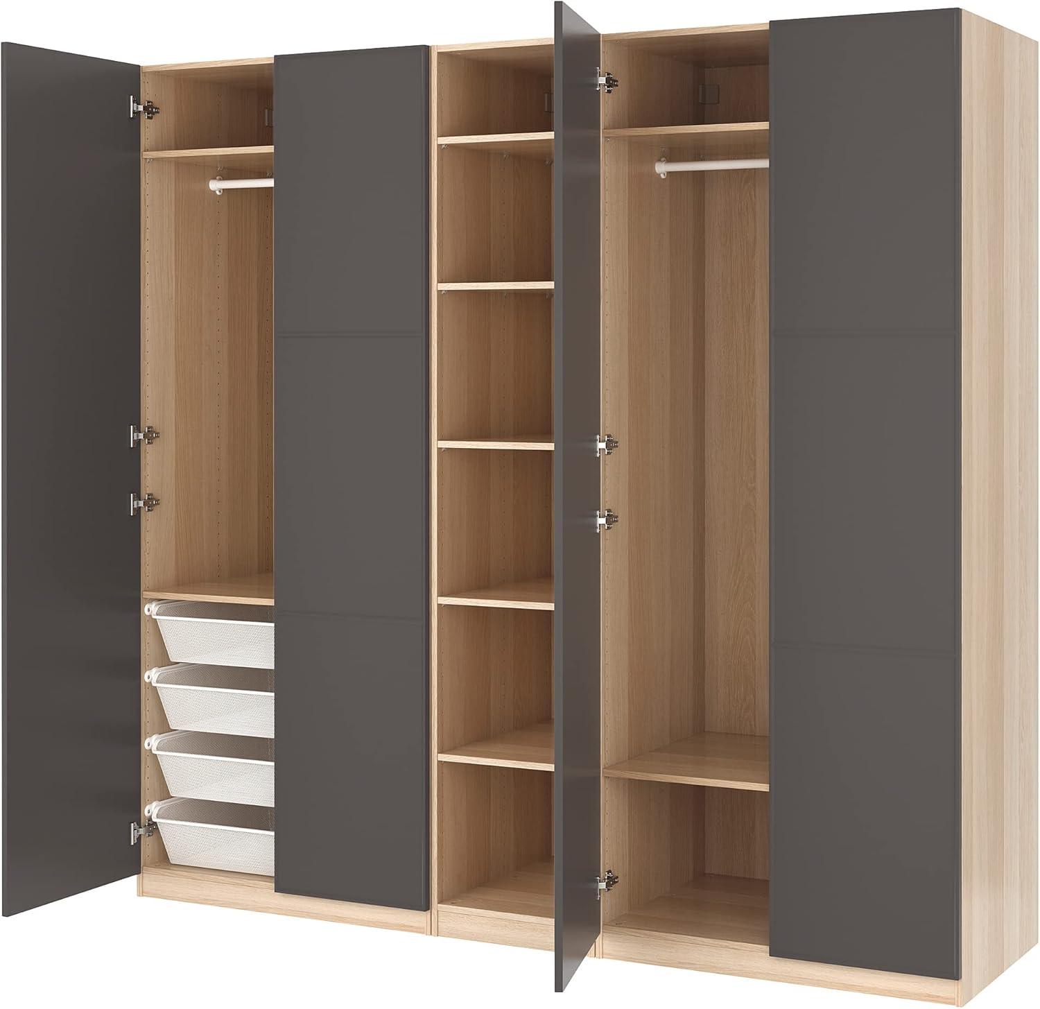 Discovering Space And Style With The Pax Meraker Wardrobe In White Stained Oak