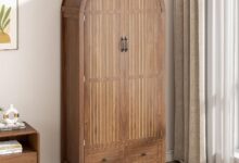 Discovering Spacious Elegance Modern Farmhouse Wardrobe With Fluted Doors