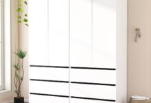 Discovering Spacious Style A Modern White Wardrobe With Drawers For Every Room