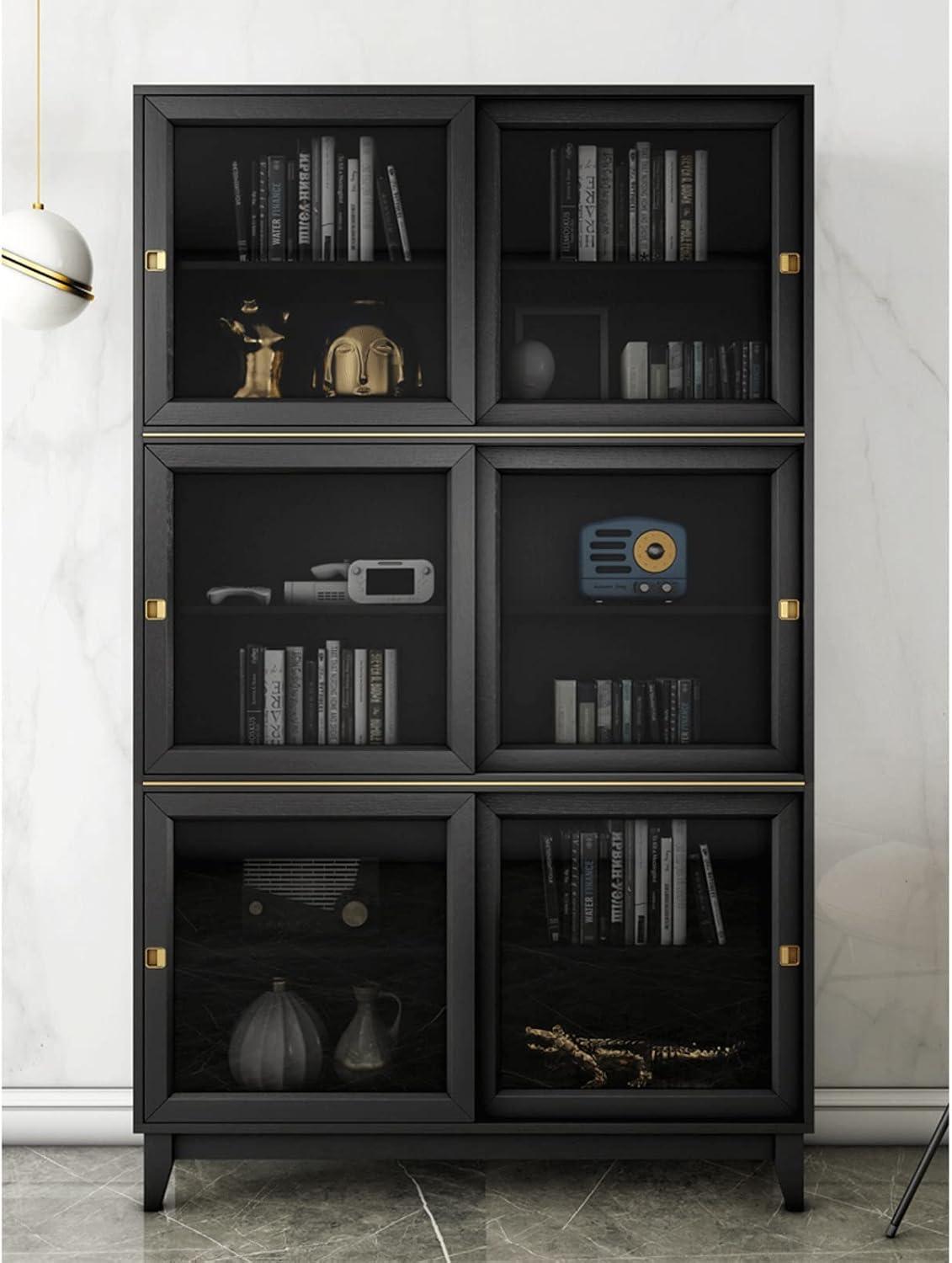 Discovering the Perfect ​Blend of Style and Function in Our Black & white Sliding Bookcase