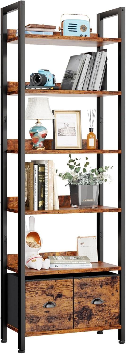 Discovering The Perfect Blend Of Style And Storage With A 6 Tier Rustic Bookshelf