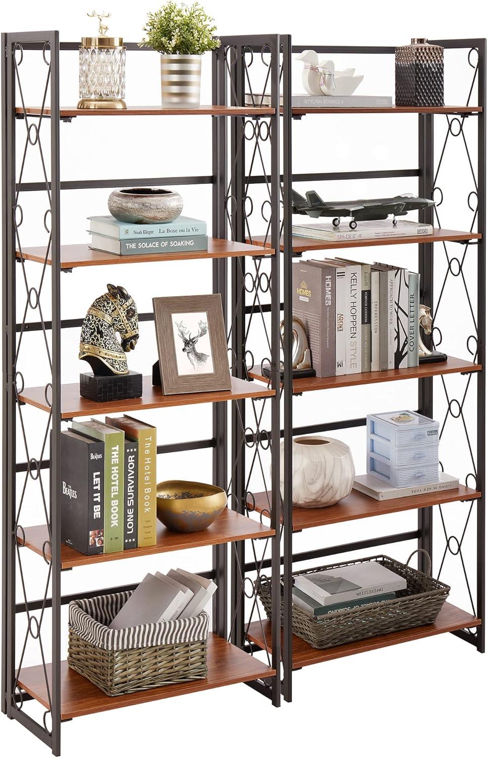 Discovering The Vecelo Folding Bookshelf Space Saving Meets Sturdy Style