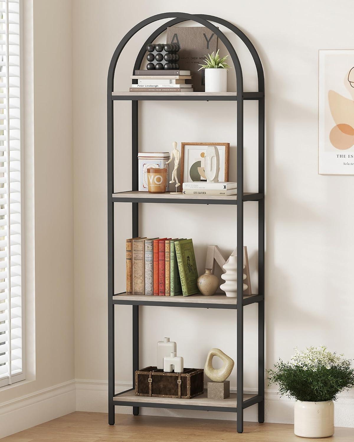 Discovering Versatility And Style With The Yusong 4 Tier Industrial Bookcase