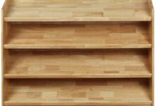 Discovering Versatility Our Experience With The 4 Tier Leaning Wood Shelf