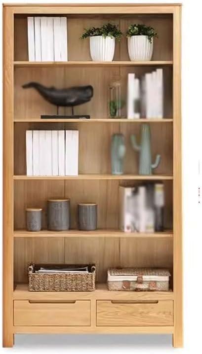 Elevate Any Room With The Luniz Nordic Oak Solid Wood Bookshelf