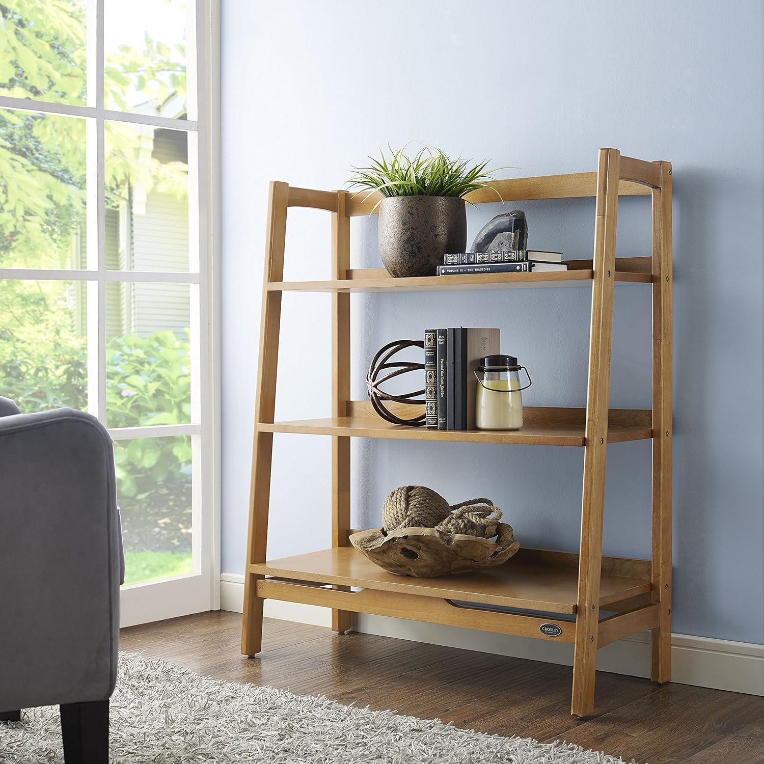 Elevate Our Space with Crosley's Mid-century‌ Modern Landon Bookcase
