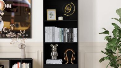 Elevate Your Space With A Stylish 756 Arched Bookcase And Storage